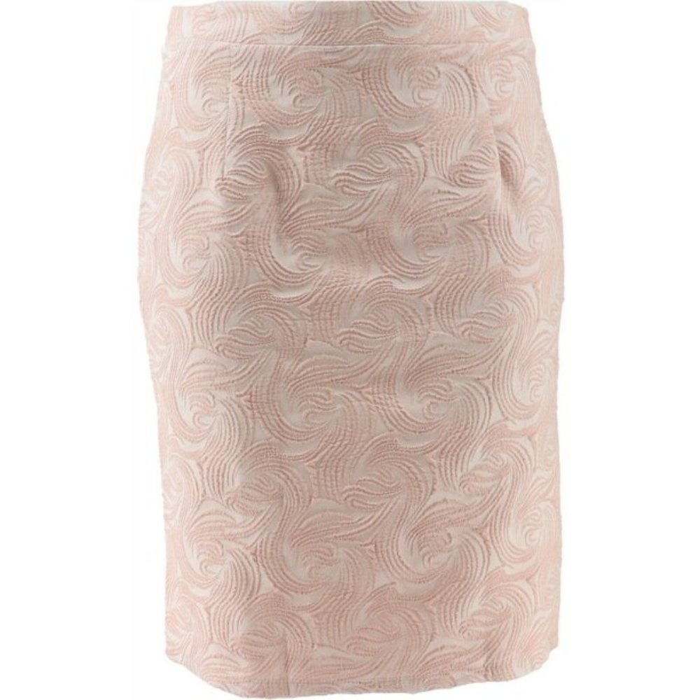 🩷 Jacquard Pencil Skirt🩷Pink/Peach. Sparkly. Slinky brand. BEAUTIFUL!!!!! - Picture 6 of 7